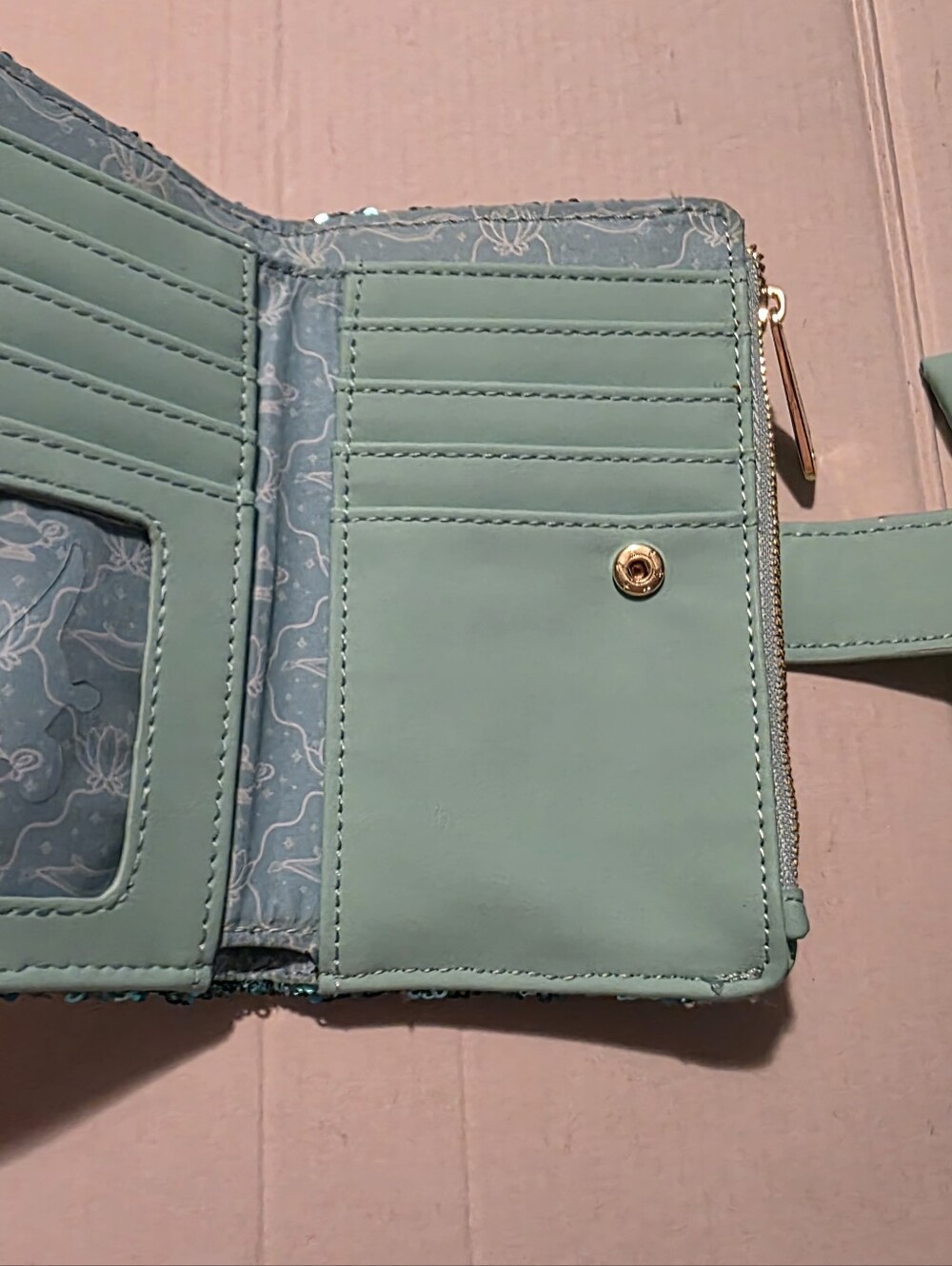 Loungefly Disney Princess Jasmine Sequin Wallet - Picture 3 of 4